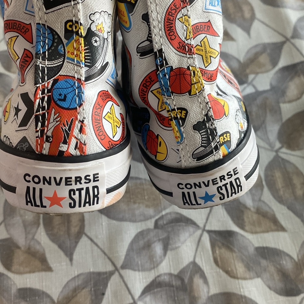 Colorful High-Top Sneakers - Picture 5 of 9